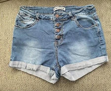 Encore Denim Shorts Button Fly Size 9