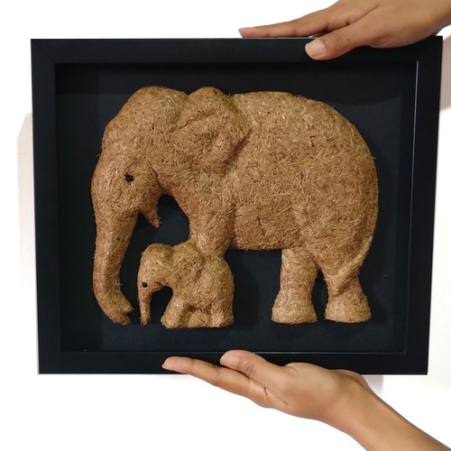 Wall Hanging Decor Indian Elephant Dung Mandala Meditation Bohemian - Picture 6 of 8