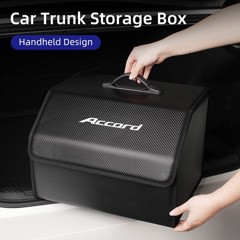 1PC For Accord Car Trunk Organizer Box Large Capacity Storage Bag Leather Fold