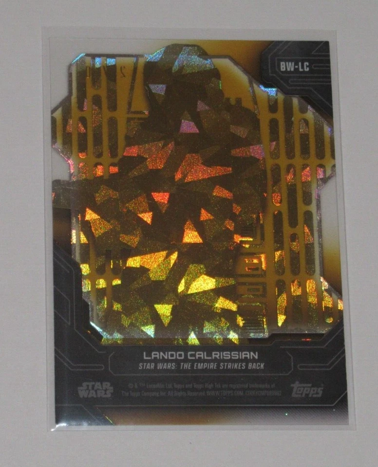 Topps Star Wars High Tek 2024 Lando Calrissian Black & White Variation Gold /50 - Image 2 of 2