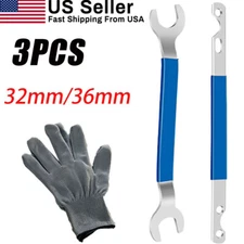 3PCS Fan Clutch Nut Wrench 32mm&36mm Clutch Holder Removal Tool Kit For Bmw