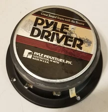 Vintage 5" Pyle Driver midrange midbass woofer - NEEDS FOAM - Made in USA - RARE