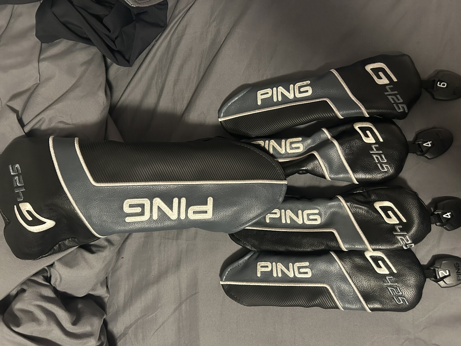 Ping G425 Head Cover Set. Driver + 4 Hybrid Covers. FIVE HEADCOVERS. 9.