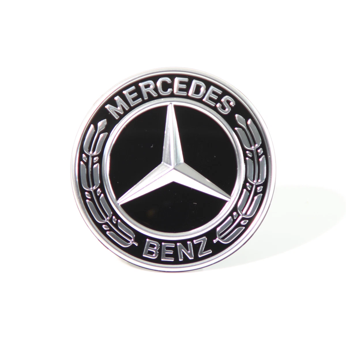 Mercedes-Benz Stern Emblem schwarz Logo Zeichen Motorhaube 