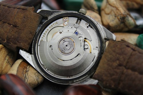 Reloj Vintage ETERNA-MATIC Sevenday Automático Día Fecha Oro 14K Tapa y Acero - Imagen 6 de 6