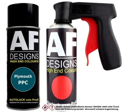 Spraydosen Griff Set für Plymouth PPC Turquoise Metallic Klarlack Handgriff