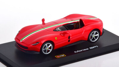 1:43 Bburago Signature Series Ferrari Monza SP1 2018 red