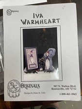 DKT Originals IVA WARMHEART Cross Stitch Leaflet Only ~ snow lady / winter