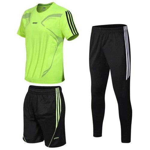 3 Piece Sports Suit T-Shirt For Men - Picture 23 of 48