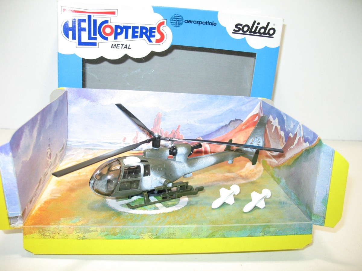 SOLIDO Gazelle Helicopter With Ejectable Missile + Original