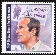 Guyana 2001 MNH, 1927 1st talking movie The Jazz Singer, History  