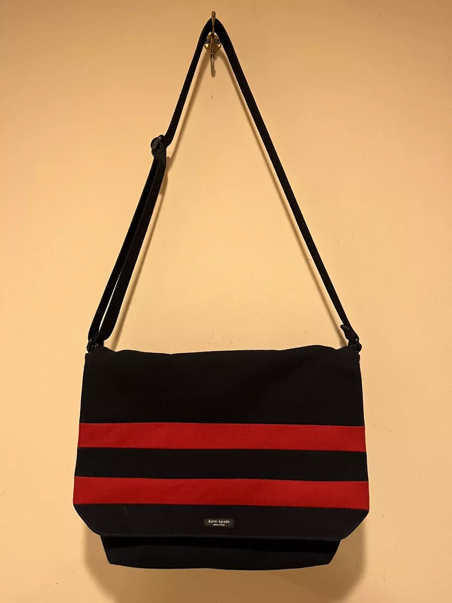 Navy and red best sale bag