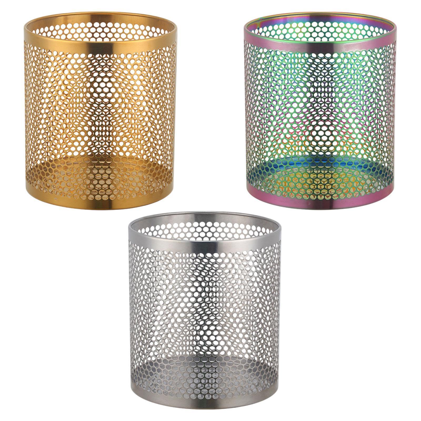 Trash Can Sturdy Waste Paper Basket Trash Bin for Kitchen Bedroom Apartment-image