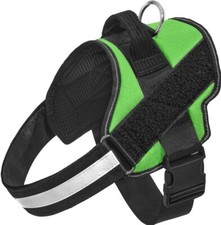 No Pull Dog Harness Adjustable Soft Padded Pet Vest w/Detachable Security Badge