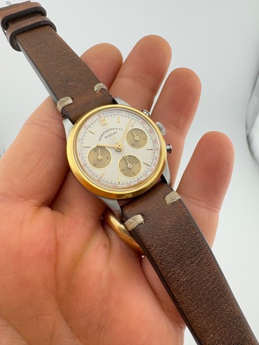 Eberhard & Co. Contograf 32026 Chronograph Contograf Trois Calibre Lemania 1873 - Foto 10 di 18