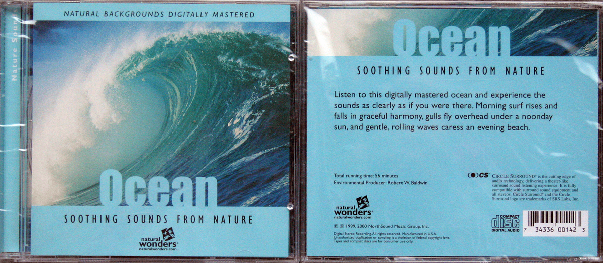 邦楽 OCEANS CD Ocean,Soothing Sounds From Nature((CS CD 1999 New) | eBay