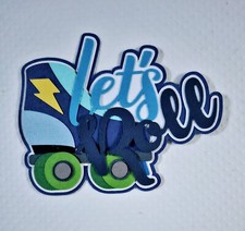 Roller Skating Boy Title. Scrapbook, Card Making Paper Piecing