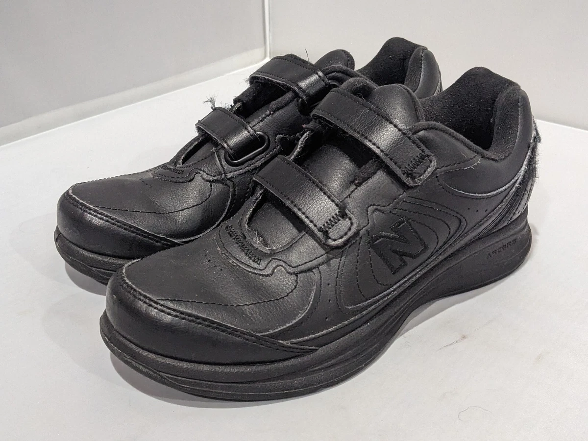 New Balance 577 Walking Shoes Women s Size 8 2A Black Leather