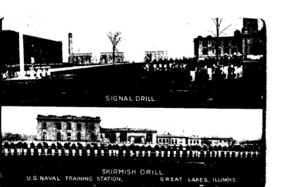 Postcard US Naval Training Station Great Lakes Illinois Divided Back
