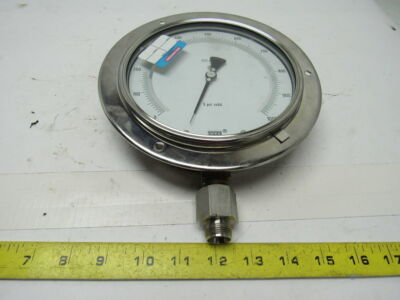 #ad #ad WIKA 2720829 6quot; Flanged Mount Pressure Test Gauge 0 1000 Psi 1 2quot; npt Bottom $7.16