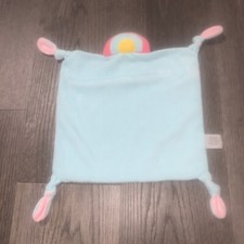 Stephen Joseph Blue Pink Rainbow Security Blanket Lovey RARE/HTF