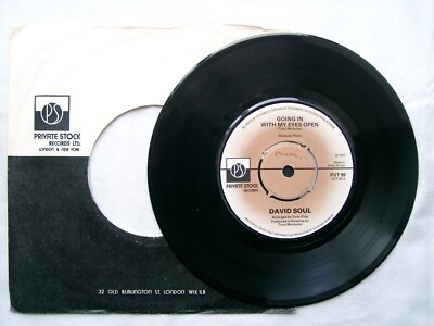 DAVID SOUL - Going In With My Eyes Open 7'' - PVT 99 - 1977 UK a