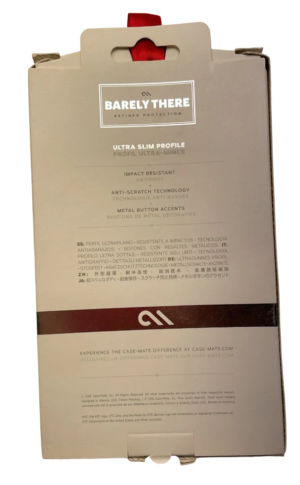 Funda Case-Mate Barely There para HTC One M9 - Negra Foto 4 de 4