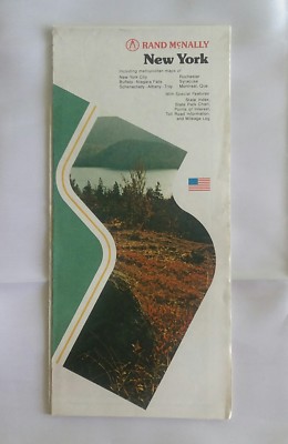 Rand McNally Easy To Fold New York State Map Durable Write On Wipe off