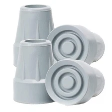 Crutch Tip 7/8" Sky Med 4CT Heavy Duty Gray Rubber Replacement Medical Walking