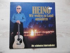 Heino autograph signed LP cover "We want to go out on land" vinyl
