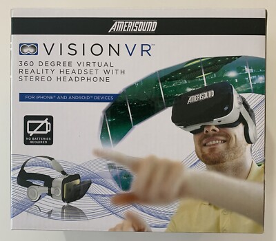 AmeriSound Vision VR 360 Virtual Reality HeadSet With Headphone