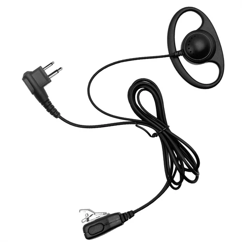 5 piezas D Auricular Auricular Auriculares Micrófono Para Motorola Radio Seguridad 2 Pin Walkie NUEVO - Imagen 11 de 12