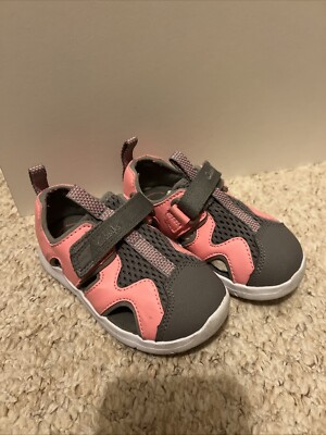 Clark's Kids Sandals Closed Girls Pink Gray Water Friendly UK