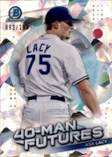 2021 Bowman Chrome 40-Man Futures Refractor Atomic #FMF-3 Asa Lacy /150 Rookie
