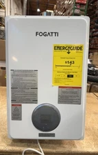 FOGATTI Tankless Water Heater Natural Gas 20L 145,000 BTU 6.3 GPM On Demand Hot