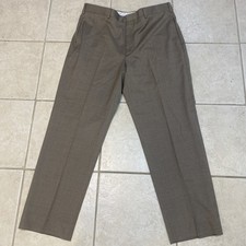 BROOKS BROTHERS Pants Mens 36x30 Beige MADISON 1818 Reda Flexo Wool Blend.  A68