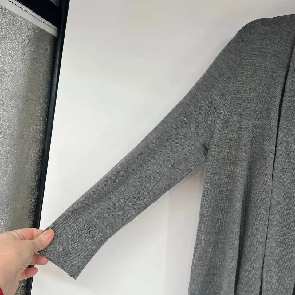 Cárdigan Suéter Michael Kors Italiano Cashmer Seda Para Mujer M Gris Foto 3 de 4