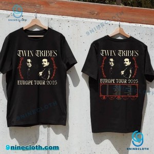 T-shirt Twin Tribes Band - Tailles S à 5XL, Manches Courtes, Blanc, Neuf Avec étiquettes