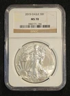 2015 American 1 oz .999 Silver Eagle $1 NGC MS 70 - Brown Label