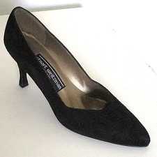 Stuart Weitzman Womens Black Suede Pump w/2.75" Heel NWOB - Size 5M
