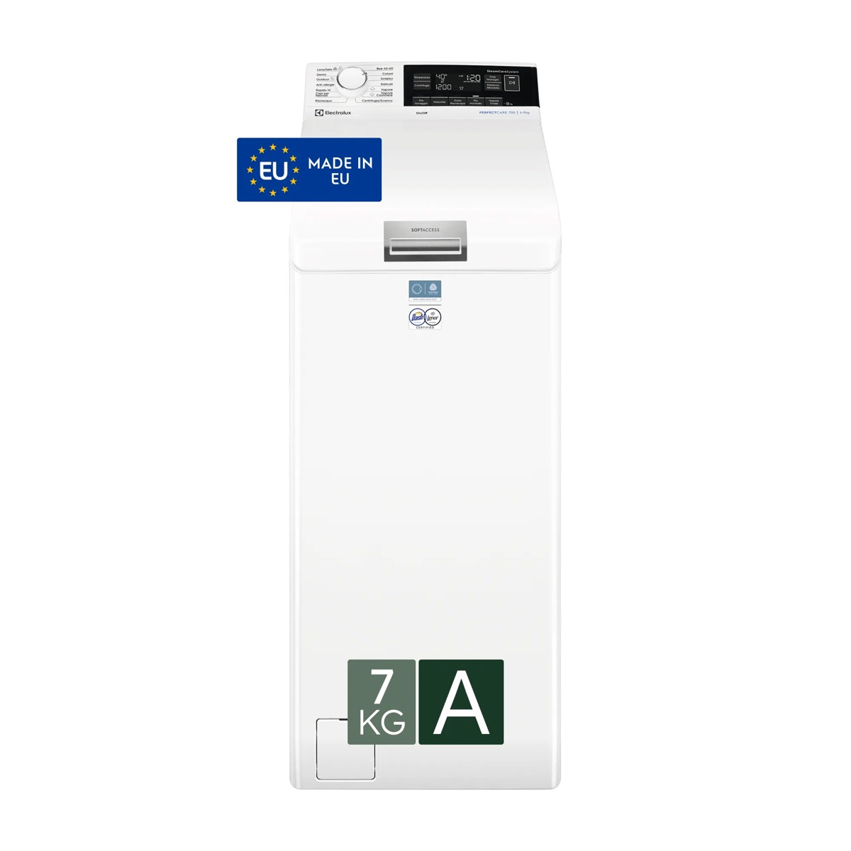 Senza Marca Bianco Electrolux Ew7t337a Lavatrice Caricamento Dall'alto 7 Kg 1251 Giri/Min - Immagine 2
