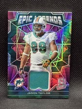 2022 Spectra Football Jason Taylor Epic Legends Pink  /15 Patch No. ELM-JTA