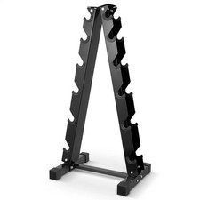 6 Tier Dumbbell Rack Storage Stand Tree Hex Vertical Weight Wide Home Gym fitnes