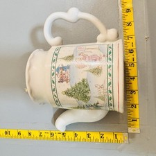 Precious Moments 1994 Porcelain Holiday Christmas Tree Winter Teapot W/ Lid