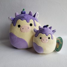 Squishmallow BENITO the BLUEBERRY COW 8" 5" purple plush Crossover Hybrid LOT