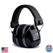 WALKER'S Premium Passive Folding Earmuffs 32dB NRR Noise-Blocking Hunting