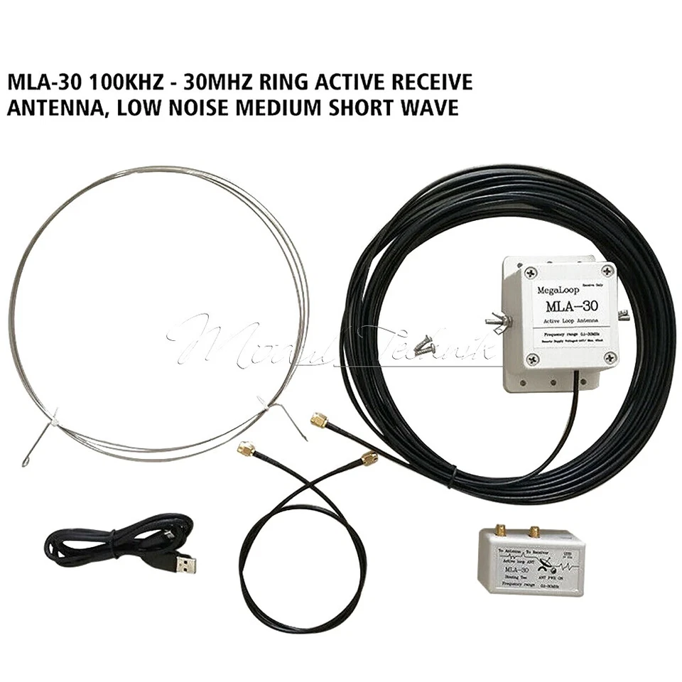 MLA-30+ (plus) 0.5-30MHz Ring Active Receive Antenna Wave Loop Radio Antenna DE - Bild 2 von 4