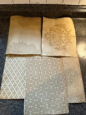 5 Sheets Coffee Dyed Paper with Patterns for Junk Journal, Scrapbooking lot 1