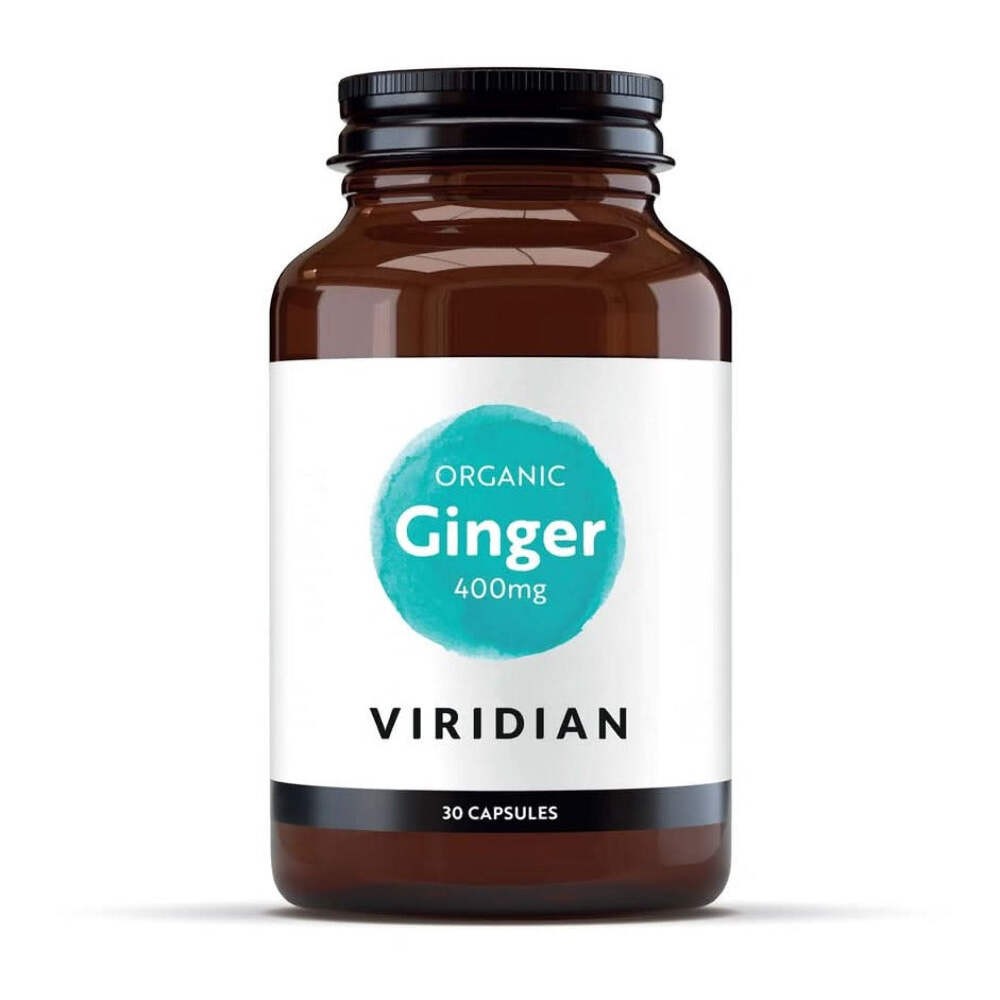 Viridian Organic Ginger Root 400mg 30 Capsules Vegan Herbal Food Supplement - Image 2