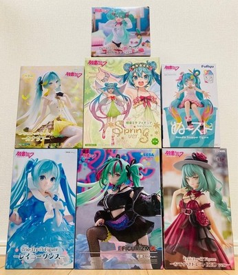 Hatsune Miku Figure Lot 7 Pieces Collectible Anime Toys Fully Functional Japan